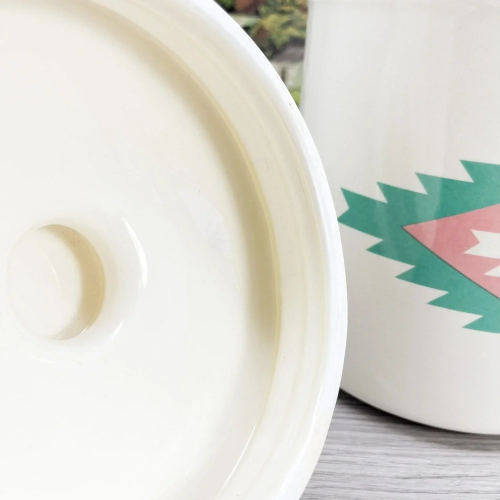 Southwest Aztec Kitchen Decor: Meiwa Ceramic Canister